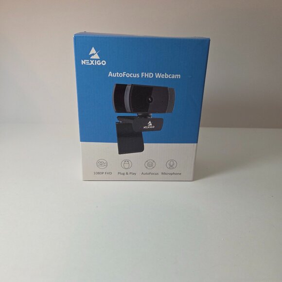 NWT - NexiGo AutoFocus 1080P Full HD Webcam with Microphone - Picture 2 of 8